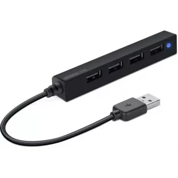 Hub SPEEDLINK SNAPPY fino 480 Mbit/s Preto