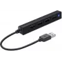 Hub SPEEDLINK SNAPPY fino 480 Mbit/s Preto