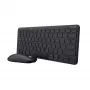 Teclado e rato Trust Lyra incluídos Escritório RF Wireless + Bluetooth QWERTZ Alemão Preto