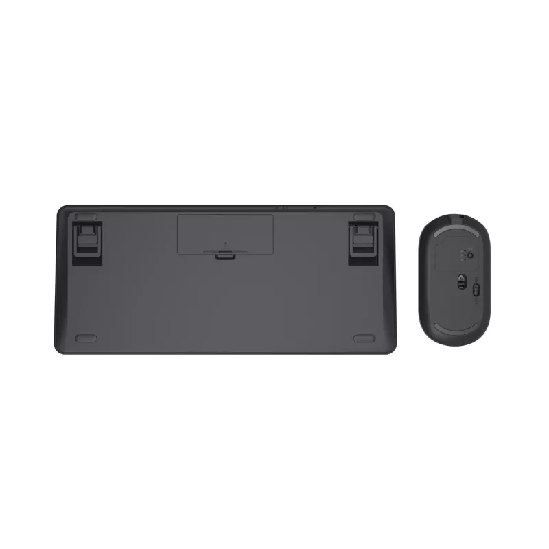 Teclado e rato Trust Lyra incluídos Escritório RF Wireless + Bluetooth QWERTZ Alemão Preto
