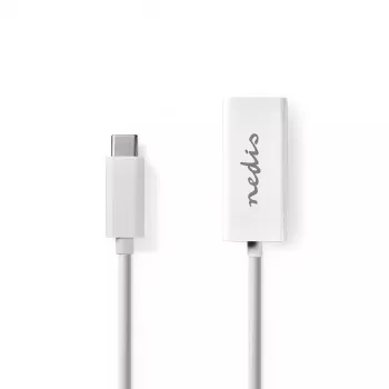 Cabo de rede Nedis CCGB64950WT02 RJ-45 Cat8.1 0,2 m Branco