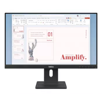Monitor Lenovo ThinkVision E24-40, 60,5 cm (23,8 polegadas), 1920 x 1080 píxeis, Full HD, LCD, 6 ms, preto