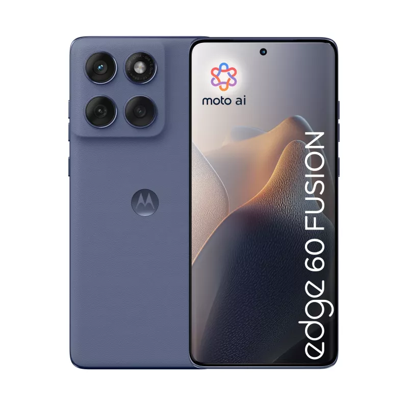 Smartphone Motorola edge 60 fusion — 6,67 polegadas OLED, MediaTek Dimensity 7300, 8 GB RAM, 256 GB, 50+13 MP, 5200 mAh, Dual SIM, cinzento