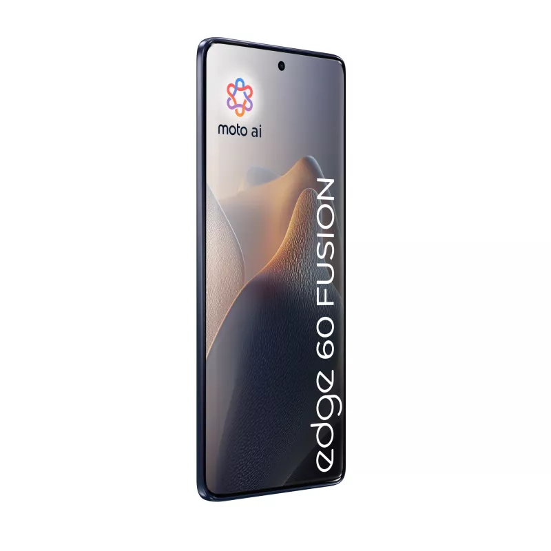 Smartphone Motorola edge 60 fusion — 6,67 polegadas OLED, MediaTek Dimensity 7300, 8 GB RAM, 256 GB, 50+13 MP, 5200 mAh, Dual SIM, cinzento