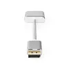 Cabo adaptador de vídeo Nedis CCTB37250AL02 0,2 m DisplayPort DVI-D prateado