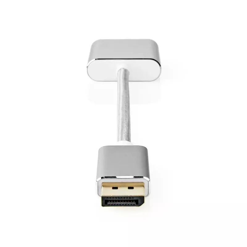 Cabo adaptador de vídeo Nedis CCTB37250AL02 0,2 m DisplayPort DVI-D prateado