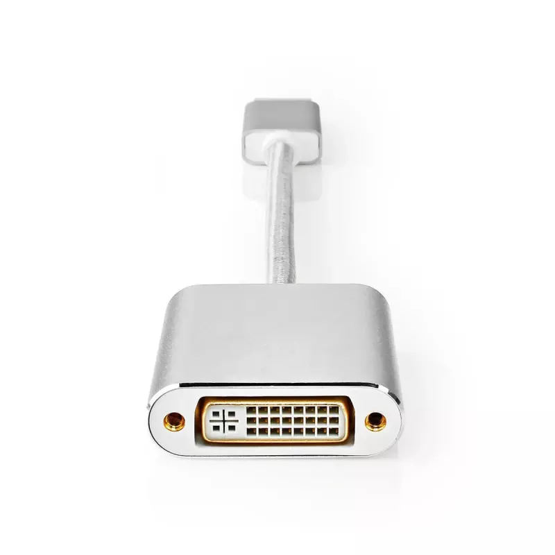 Cabo adaptador de vídeo Nedis CCTB37250AL02 0,2 m DisplayPort DVI-D prateado