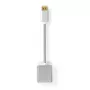 Cabo adaptador de vídeo Nedis CCTB37250AL02 0,2 m DisplayPort DVI-D prateado