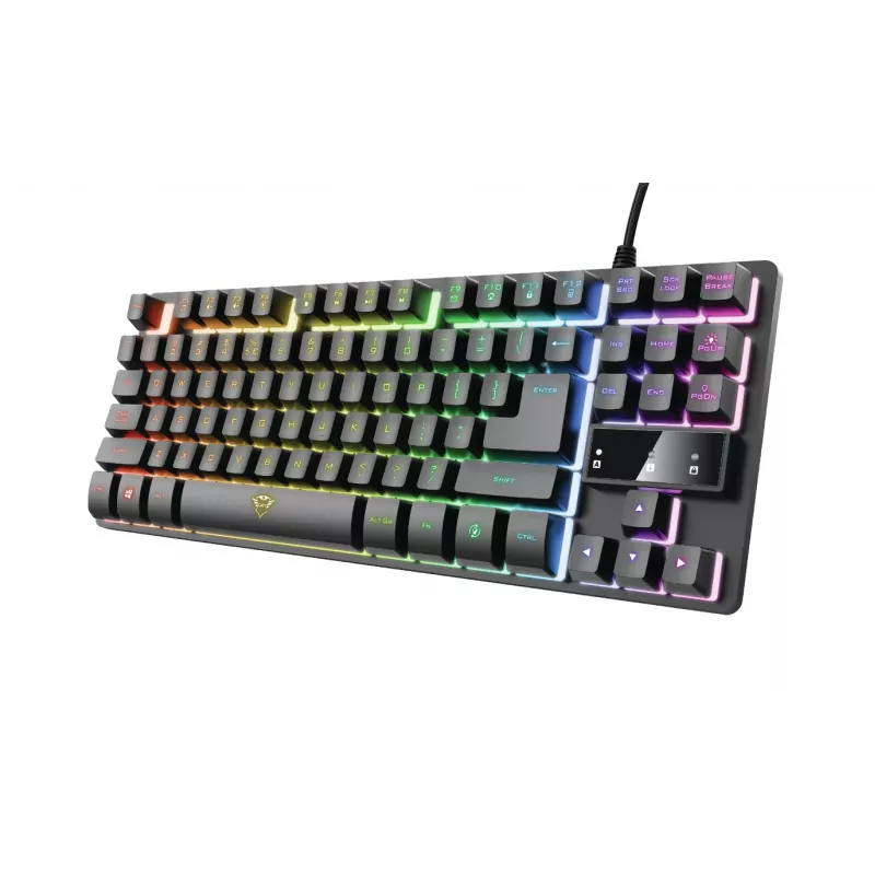 Teclado Trust GXT 794 rato incluído gaming USB QWERTZ alemão preto