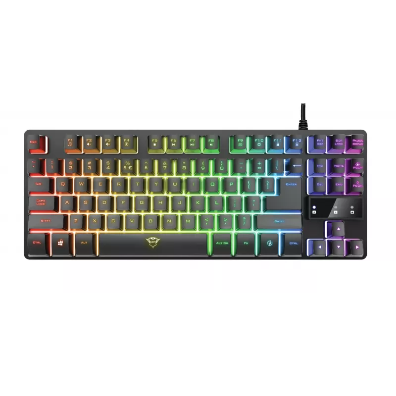 Teclado Trust GXT 794 rato incluído gaming USB QWERTZ alemão preto