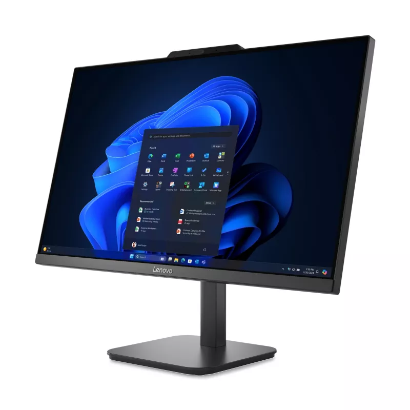 Lenovo V100 Intel® N N100 60,5 cm (23,8 polegadas) 1920 x 1080 píxeis All-in-One PC 8 GB DDR4-SDRAM 256 GB SSD Windows 11 Pro Wi-Fi 6 (802.11ax) preto