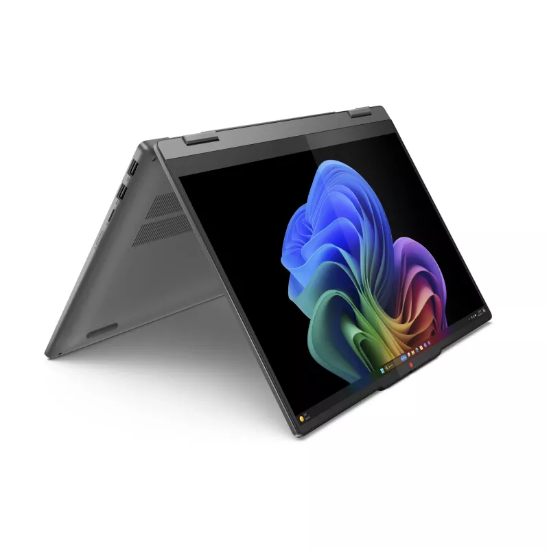 Lenovo IdeaPad 5 2-in-1 14Q8X9 83GH003HGE Copilot+ PC, Snapdragon X Plus X1P-42-100, 35,6 cm (14 polegadas) ecrã tátil WUXGA OLED 1920 x 1200, 24 GB LPDDR5x-SDRAM, 1 TB SSD, Qualcomm Adreno GPU, Windows 11 Home, cinzento