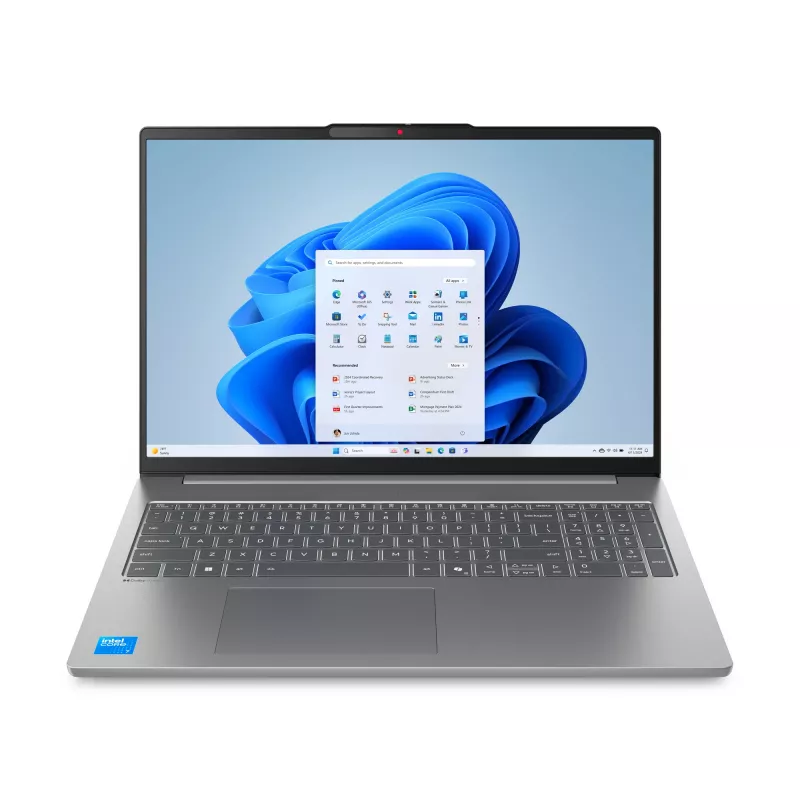 Lenovo IdeaPad Slim 5 16IRH10R Intel Core 7 240H Portátil 40,6 cm (16 polegadas) WUXGA 24 GB DDR5-SDRAM 1 TB SSD Wi-Fi 7 (802.11be) Windows 11 Home cinzento