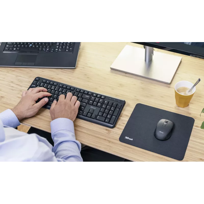 Teclado Trust TK-350 Office RF Wireless QWERTZ alemão preto