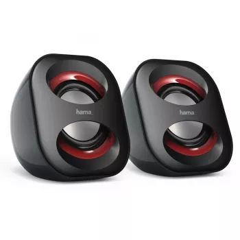 Hama Sonic Mobil 183 preto, vermelho com fio 3 W