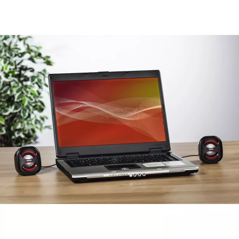 Hama Sonic Mobil 183 preto, vermelho com fio 3 W
