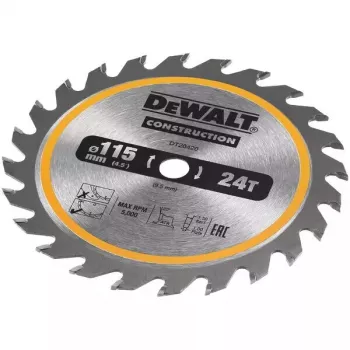 Disco de serra circular DeWALT DT20420-QZ 11,5 cm para madeira
