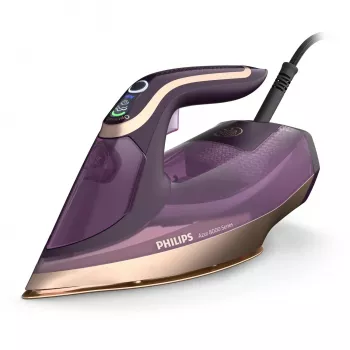 Ferro de engomar a vapor Philips DST8040/30 — 3000 W, depósito 0,35 l, base SteamGlide Elite, vapor vertical