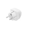 Adaptador de ficha de rede Hama 00223456 tipo E/F Hybrid Universal Branco