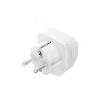 Adaptador de ficha de rede Hama 00223456 tipo E/F Hybrid Universal Branco