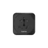 Adaptador de ficha de rede Hama 00223454 tipo E/F Hybrid Universal Preto