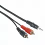 Cabo de áudio Hama 00205107 5m 3,5mm 2x RCA macho Preto Vermelho