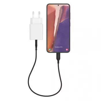 Fonte de alimentação mophie essentials 20W USB-C PD universal branca carregamento rápido AC interior