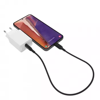 Fonte de alimentação mophie essentials 20W USB-C PD universal branca carregamento rápido AC interior