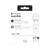 Fonte de alimentação mophie essentials 20W USB-C PD universal branca carregamento rápido AC interior