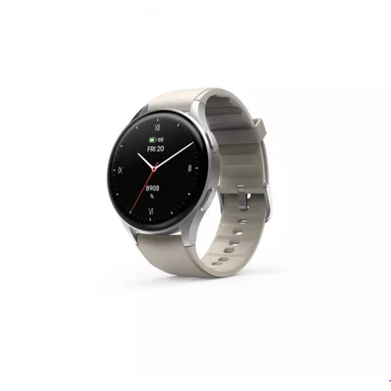 Hama Smartwatch 8900 3,35 cm (1,32 polegadas) AMOLED 42 mm digital 466 x 466 píxeis ecrã tátil prateado GPS (satélite)