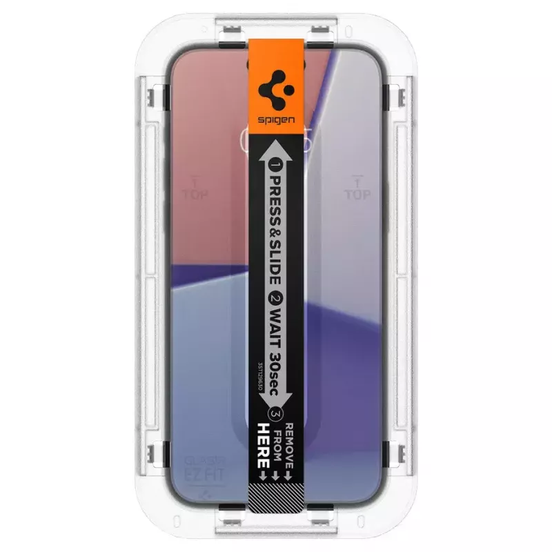 Spigen iPhone 15 Glas.tR EZ Fit proteção de ecrã em vidro temperado transparente