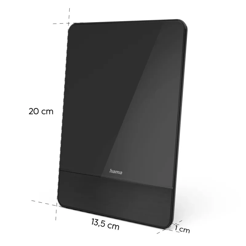 Antena interior Hama Pro 2 m USB preta 135x10x200mm