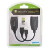 Extensor USB Techly IUSB-EXTENDTY5 através de cabo Cat.5e/6 até 50 m, USB Type-A para RJ-45, USB 1.1, sem fonte de alimentação, preto