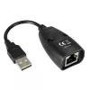 Extensor USB Techly IUSB-EXTENDTY5 através de cabo Cat.5e/6 até 50 m, USB Type-A para RJ-45, USB 1.1, sem fonte de alimentação, preto