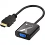Adaptador de cabo conversor Techly HDMI para VGA preto 0,1 m 1920x1200 60 Hz