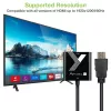 Adaptador de cabo conversor Techly HDMI para VGA preto 0,1 m 1920x1200 60 Hz