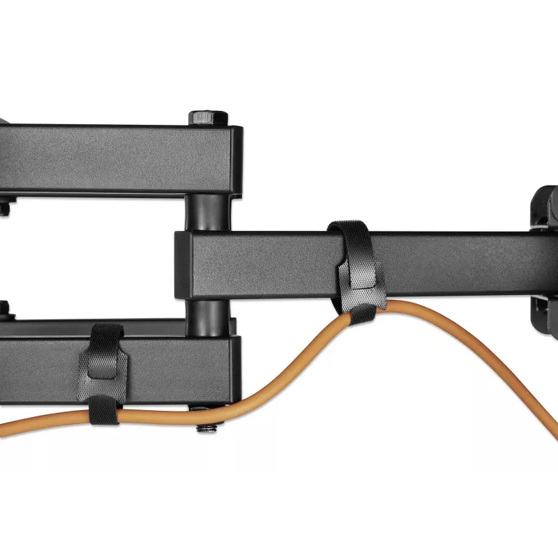 Suporte de parede para TV e monitor Manhattan Full Motion 1 ecrã 37-65 preto VESA 100x100 até 600x400mm máx. 40kg