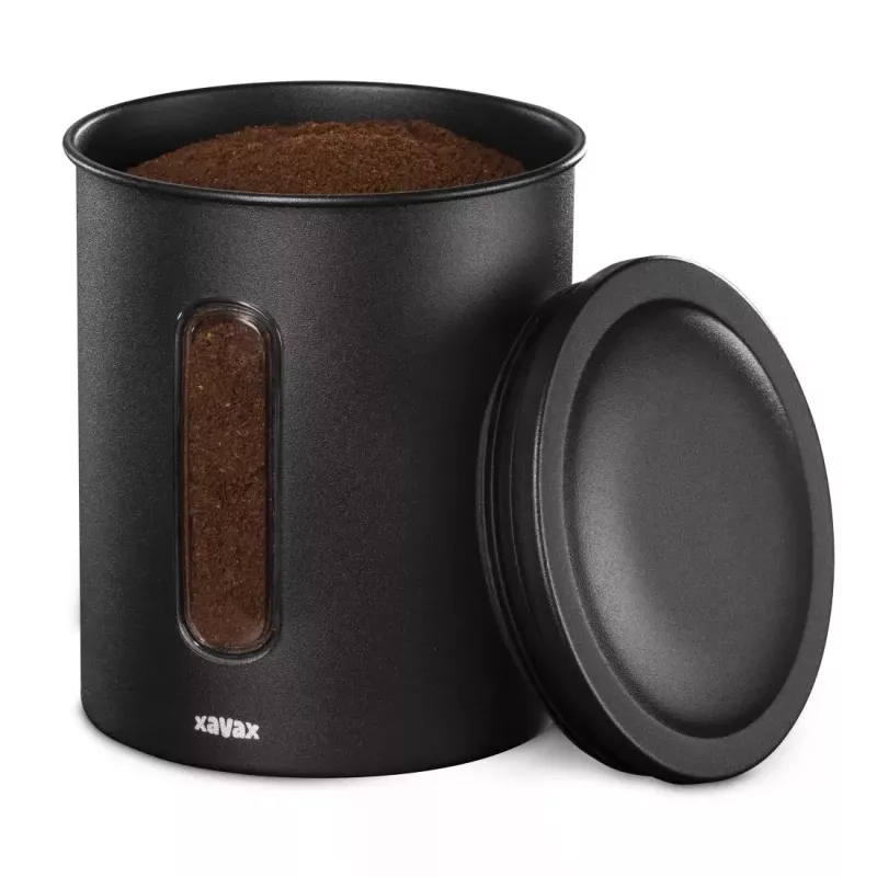 Recipiente de armazenamento Xavax 00111275 preto 1 unid. 125x125x165 mm