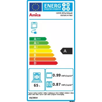 Forno de encastrar Amica EB7541H FINE, forno elétrico