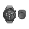 Hama Smartwatch 9000 00178627, 1,43 polegadas (3,63 cm) AMOLED, GPS, armazenamento de música, resistente à água, bracelete de silicone, antracite