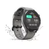 Hama Smartwatch 9000 00178627, 1,43 polegadas (3,63 cm) AMOLED, GPS, armazenamento de música, resistente à água, bracelete de silicone, antracite