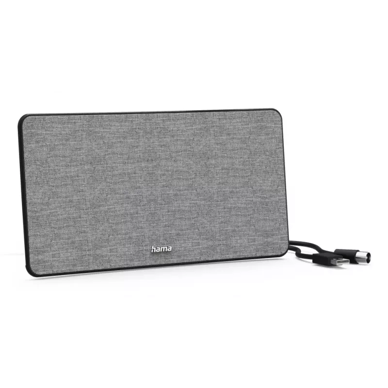Antena de TV interior Hama Fabric Design preto cinzento USB 2 m
