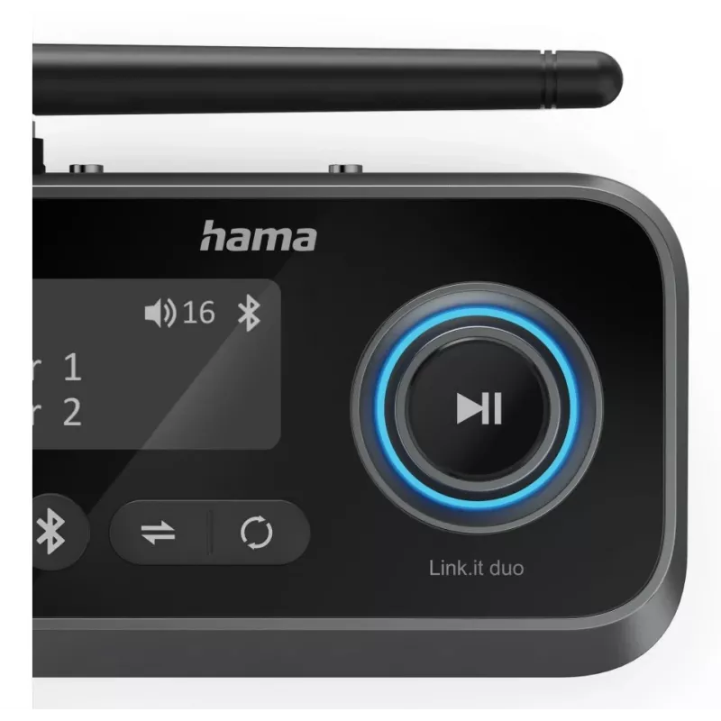 Hama Link.it duo 00205322 transmissor/recetor de áudio Bluetooth