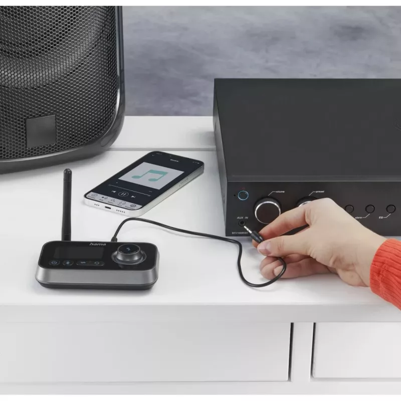 Hama Link.it duo 00205322 transmissor/recetor de áudio Bluetooth