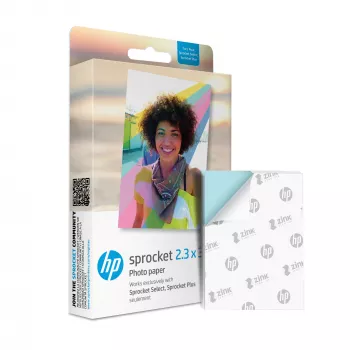 Papel fotográfico HP Sprocket Select 5,8 x 8,6 cm 50 folhas embalagem