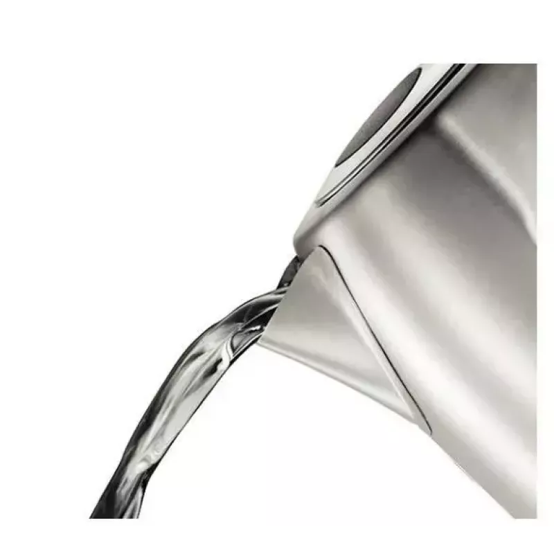 Fervedor elétrico Russell Hobbs Quiet Boil 26300-70, 1,7 l, 2400 W, aço inoxidável, base rotativa, elemento de aquecimento oculto, prateado