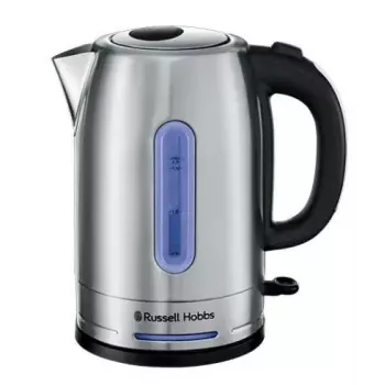 Chaleira Russell Hobbs 1,7 l 2400 W aço inoxidável, indicador de nível de água, base 360°