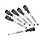 Marcadores de quadro branco magnéticos Rexel preto 6 unid.