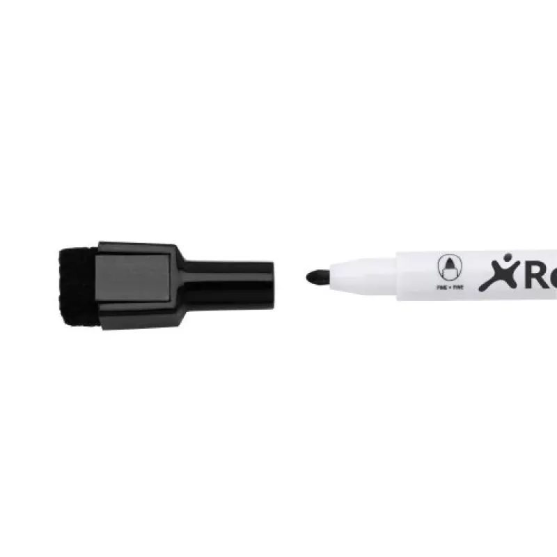 Marcadores de quadro branco magnéticos Rexel preto 6 unid.