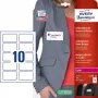 Etiqueta autocolante Avery L4785-20 retângulo de cantos arredondados removível branco 200 unid.